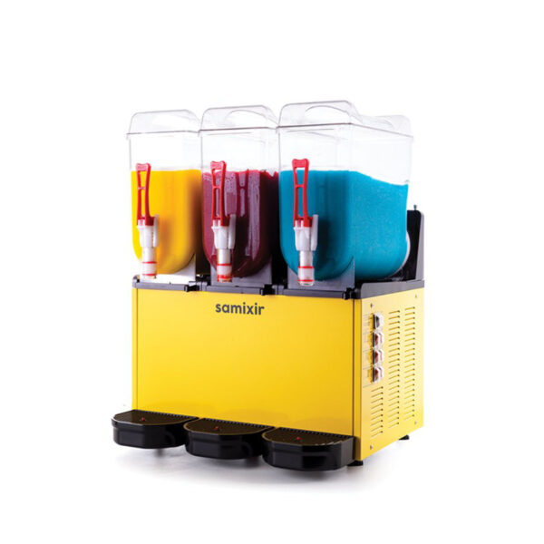 Samixir SLUSH Triple SLUSH36.Y-SLUSH36.B  Slush Granita Fruit Juice Dispenser